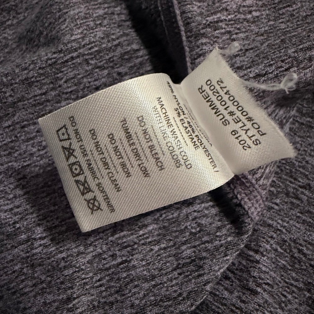 Rhone Peloton Reign Short Sleeve Shirt Large Purple Heathered Raglan 100200 - Picture 7 of 7